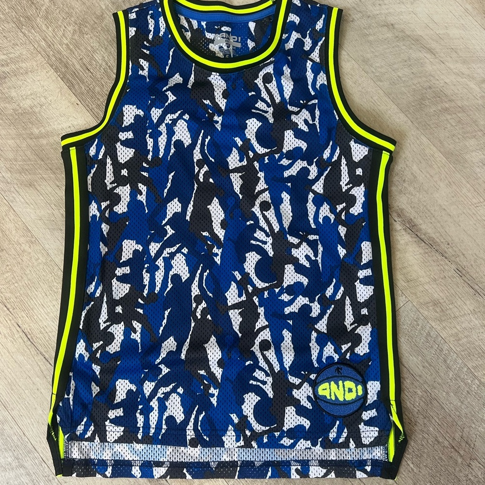 AND1 Blue Camouflage Tank Top